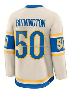 Qualité supérieure cousue avec soin # 55 Colto-n Parayko # 50 Binnington # 25 Kyrou # 18 Robert Thomas # 10 Maillots de hockey sur glace style Brayden Schenn - Product Image 2