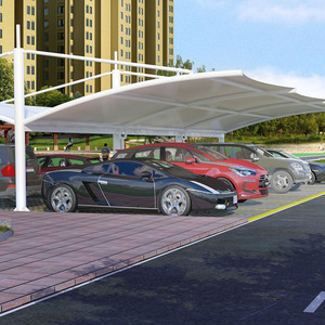 หลังคาสนามกีฬาแบบผ้าคลุมโครงสร้างเมมเบรน PVDF สำหรับสนามกีฬากลางแจ้ง - Product Image 5