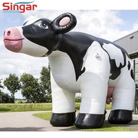 Ballon gonflable de décoration de vache à lait d'événement géant de défilé de publicité extérieure