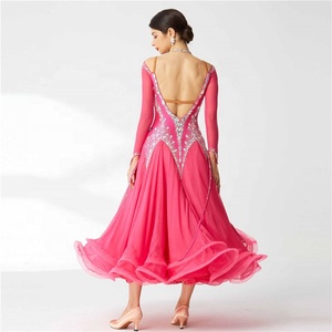 Váy khiêu vũ B-19409 dành cho nữ, kiểu <span class=keywords><strong>Tango</strong></span>, Flamenco, Waltz, chất liệu ren thanh lịch - Product Image 5