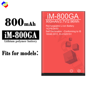 Batterie de remplacement pour téléphone IM-800GA 800mAh, batterie au lithium de qualité supérieure pour IBall - Product Image 2