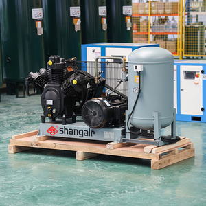 Hot Sale 30bar Shang Air 09wm/cwm Piston Air Compressor Air Cooled 1.2m3/min Tank for PET Bottle Blowing - Product Image 1
