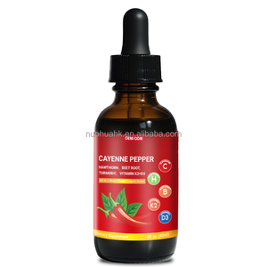 Gouttes liquides de piment de Cayenne avec vitamines K2 et D3, 2 fl.oz. Complément alimentaire à base de plantes pour soutenir la santé cardiaque - Product Image 3