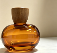 Flacon de parfum rechargeable en verre personnalisé de 50 ml, flacon vaporisateur de voyage portable, flacon d'échantillon de parfum vide