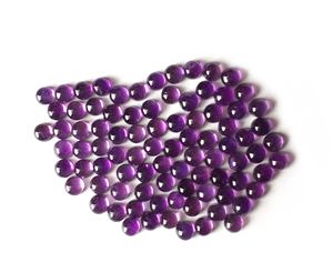 Cabujón de amatista Africana Natural de 2mm y 3mm de alta calidad, piedra preciosa suelta redonda para la fabricación de joyas, piedra semipreciosa certificada IGI - Product Image 2