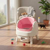 AutoScooper 11 Bac à litière automatique intelligent, mains libres, nettoyage facile, contrôle des odeurs pour plusieurs chats, fournitures quotidiennes pratiques pour animaux de compagnie