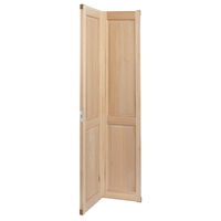 Dalle de porte intérieure en pin massif bicolore Portes intérieures en bois massif à double panneau carré supérieur
