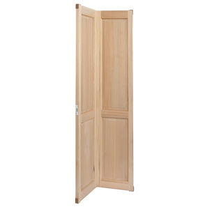 Bi Fold Solid Pine Interior <strong>Door</strong> Slab Square Top Double <strong>Hip</strong> Panel Solid Wood Interior <strong>Doors</strong> - Product Image 2