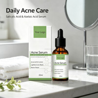 Sérum Visage en Gros OEM ODM Marque Privée Acide Salicylique Acide Azélaïque pour l'Équilibre du Sébum et les Soins de la Peau