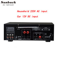 Amplificateur Bluetooth 110V 220V 12V Haute Puissance 300W*2 2.0 pour Home Cinéma, Karaoké, Égaliseur Équilibré, Amplificateur de Voiture