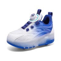 Chaussures à roulettes LED à quatre roues réglables pour filles, colorées, pour l'entraînement au patinage, vente en gros d'usine à prix réduit