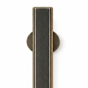 Manija <span class=keywords><strong>de</strong></span> <span class=keywords><strong>Puerta</strong></span> <span class=keywords><strong>de</strong></span> Latón Sólido, Rectangular Escalonada, en Bronce Negro, Herraje <span class=keywords><strong>de</strong></span> Entrada para Puertas <span class=keywords><strong>de</strong></span> Vidrio, Madera, Hoteles, Villas y Comercios, <span class=keywords><strong>de</strong></span> Primera Calidad - Product Image 4