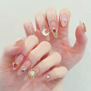 TSZS-abalorio 3D colorido de <span class=keywords><strong>Sailor</strong></span> <span class=keywords><strong>Moon</strong></span> para <span class=keywords><strong>uñas</strong></span>, varita mágica de corazón de Metal, mariposa de resina, accesorios de cristal de lujo para <span class=keywords><strong>uñas</strong></span> - Product Image 4