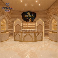 Vitrine de présentation de parfums de haute qualité, design de magasin de style palais, vitrine personnalisée pour les magasins de détail