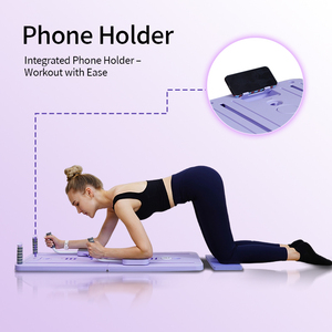 With Phone Holder Home Use Multi-Purpose Foldable Reformer Board Set With Pull Rope for Muscle Push-Up Exercise SZZJ-JFB-02 Pila - Product Image 3