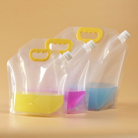 Grand sac de buse de poche debout en PE Transparent de haute qualité pour la taille de stockage de liquide et de grain de boisson 3L 5L 10L 20L pour l'huile d'olive