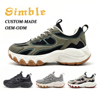 Chaussures de sport décontractées pour hommes, personnalisées, à la mode, avec semelle en caoutchouc résistante, style sportif, augmentant la taille