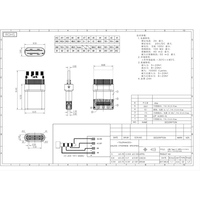 Connecteur USB 3.1 Type C Prise mâle 24 broches Charge rapide + adaptateur de module audio pour souder le fil et le câble Carte PCB