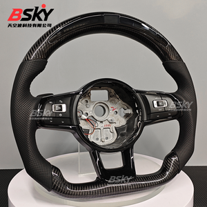 พวงมาลัยแอลอีดีสำหรับ <span class=keywords><strong>Volkswagen</strong></span> 13 19 CC Golf 6 7 Sagitar Passat MK7 MK6 GTI GTD การปรับเปลี่ยน GTI คาร์บอนไฟเบอร์ - Product Image 6