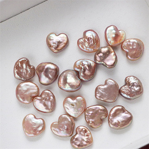 Joyería de perlas de corazón de agua dulce de alta calidad, pendientes blancos y rosas de alto brillo, collares colgantes, precio al por mayor de fábrica - Product Image 4