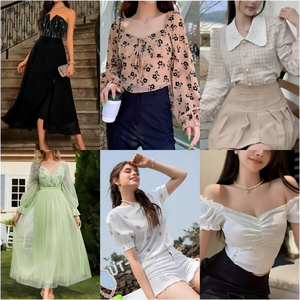 Clearance Sale Ladies Casual Dress <strong>Clothes</strong> <strong>Bundle</strong> Bale Mixed Woman Cheap Clothing Wholesale Bulk Floral Crop Tops for Women Sexy - Product Image 3