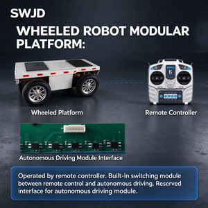 Plataforma Robótica de Patrulla con IA, Plataforma AMR con Ruedas 4WD, Transportador Modular para Patrullaje, Inspección, Entrega y Logística - Product Image 5