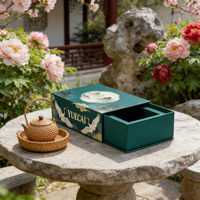 Boîte à bijoux en carton OEM Chine, prix de gros, rigide, ondulée, pliable, magnétique, emballage personnalisé, boîte cadeau en papier kraft