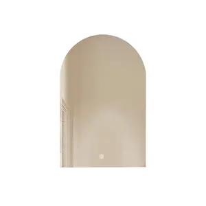 mirror factory bathroom led mirror light wall mounted arch shaped mirror with led light