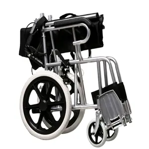 快適なスチールマニュアル折りたたみ式車椅子Silla De Ruedas