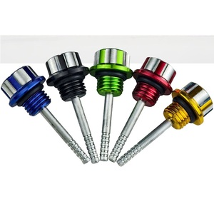 Accessoires de modification de <span class=keywords><strong>moto</strong></span>, jauge d'huile de moteur en alliage d'aluminium CNC JYC-009, style tendance - Product Image 1