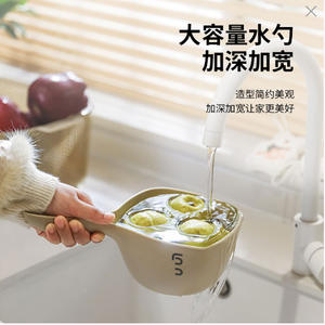 ทัพพีพลาสติก วัสดุ PP หนาขึ้น ใช้กับเครื่องล้างจานได้ ทัพพีครัวด้ามยาว สำหรับทำอาหารและใช้กับแชมพู - Product Image 3