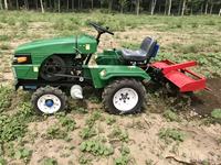 Mini-tracteur compact diesel agricole à vendre, avec rotoculteur, certifié CE