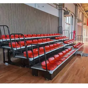 Customized foldable sport bleacher Grandstand Seats stadium bleacher Gymnasium Bleachers for export