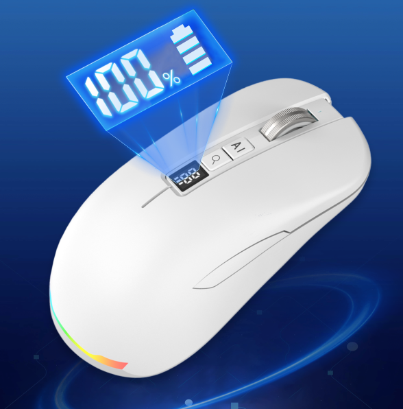 AI Intelligent Writing Mouse USB LED Voice Translation 8 Modes Battery Display Screenshot Recognition Custom Button Stock