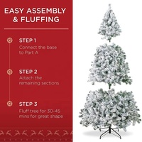 Großhandel Weißer Künstlicher Weihnachtsbaum mit Schneepulver |   Hersteller von dekorativen Weihnachtsbäumen in China