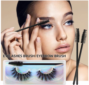 Meilleures extensions de cils en faux vison, marque privée, 25 mm, faites à la main, sans cruauté, réutilisables, naturelles, douces, brillantes, noires, avec tige en coton - Product Image 2