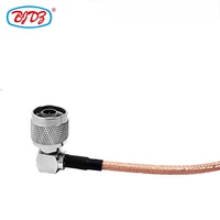 Cable de extensión de antena RF con conector N macho a N macho en ángulo recto de 90 grados para RG316, RG316D, RG142, RG400