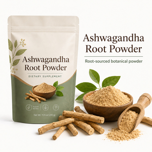Suplemento Natural Orgánico Antioxidante Calmante con Selenio, Zinc y Maca Negra, Extracto de Ashwagandha KSM-66 en Polvo para Adultos - Product Image 5