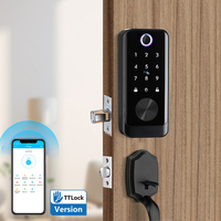 Fabrieks prijs TTlock App houten deur intelligente RFID wachtwoord vingerafdruk aluminiumlegering voor Cloud Smart Lock