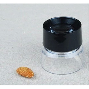 แว่นขยายแบบมือถือ 10x เลนส์แก้ว 50 มม. พร้อมฝาปิดและสายคล้องแบบพกพาแว่นขยายอ่านหนังสือเครื่องประดับรุ่น 17136 - Product Image 5