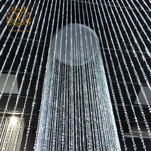 Décoration de plafond de lieu de <span class=keywords><strong>mariage</strong></span> de luxe léger, rideau de perles acryliques suspendu pour la scène de cérémonie, décoration de <span class=keywords><strong>mariage</strong></span> - Product Image 4