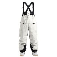 Pantalons de ski pour femmes et hommes, avec sangles, doublure épaisse matelassée, respirants, imperméables, coupe-vent, chauds, résistants à l'usure, pour skis simples/doubles