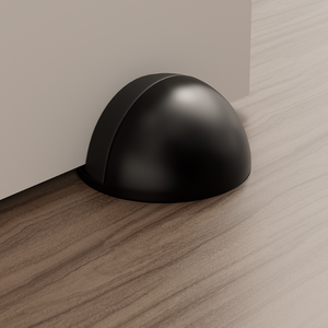 Tope de puerta negro empotrado en el suelo, bloqueador de corrientes de aire para dormitorio y baño - Product Image 5