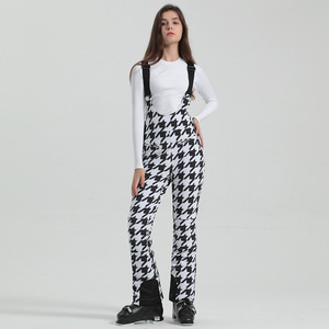 <span class=keywords><strong>Pantalon</strong></span> de <span class=keywords><strong>ski</strong></span> pour femme, bretelles doubles, élastique, coupe ajustée, coupe-vent, imperméable, <span class=keywords><strong>noir</strong></span>, chaud, <span class=keywords><strong>pantalon</strong></span> de neige pour l'extérieur - Product Image 3