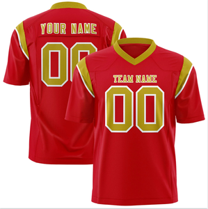 Tontons logotipo personalizado OEM camiseta de fútbol americano para hombre cuello redondo transpirable de manga corta talla grande 100% poliéster - Product Image 3