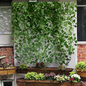 Guirnalda de Hojas Verdes Artificiales Colgantes de Seda, Decoración de Pared para el Hogar, Boda, Hiedra Artificial - Product Image 3