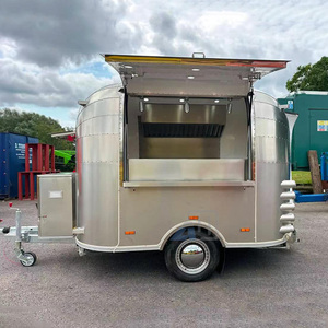Food Truck Personalizzato Aerodinamico, Rimorchio per Alimenti Completamente in Acciaio Inox, Piccolo Rimorchio per Cibo, Rimorchio Mobile per Caffetteria - Product Image 2
