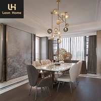 Ensemble table à manger et chaises en marbre, meubles de maison, rectangulaire, design de luxe, vente en gros,