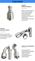 En promotion : Raccords hydrauliques compacts Hengxiao en acier inoxydable à étanchéité renforcée pour applications d'excavation