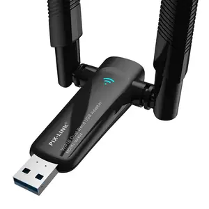 PIX-LINK WLAN 6 Usb-Adapter WLAN-Adapter drahtloser Dongle 2,4 GHz 5,8 GHz drahtloses Kartenetzwerk